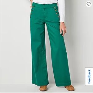 NWT St. John’s Bay Wide Leg Sailor Pant Sz. 18